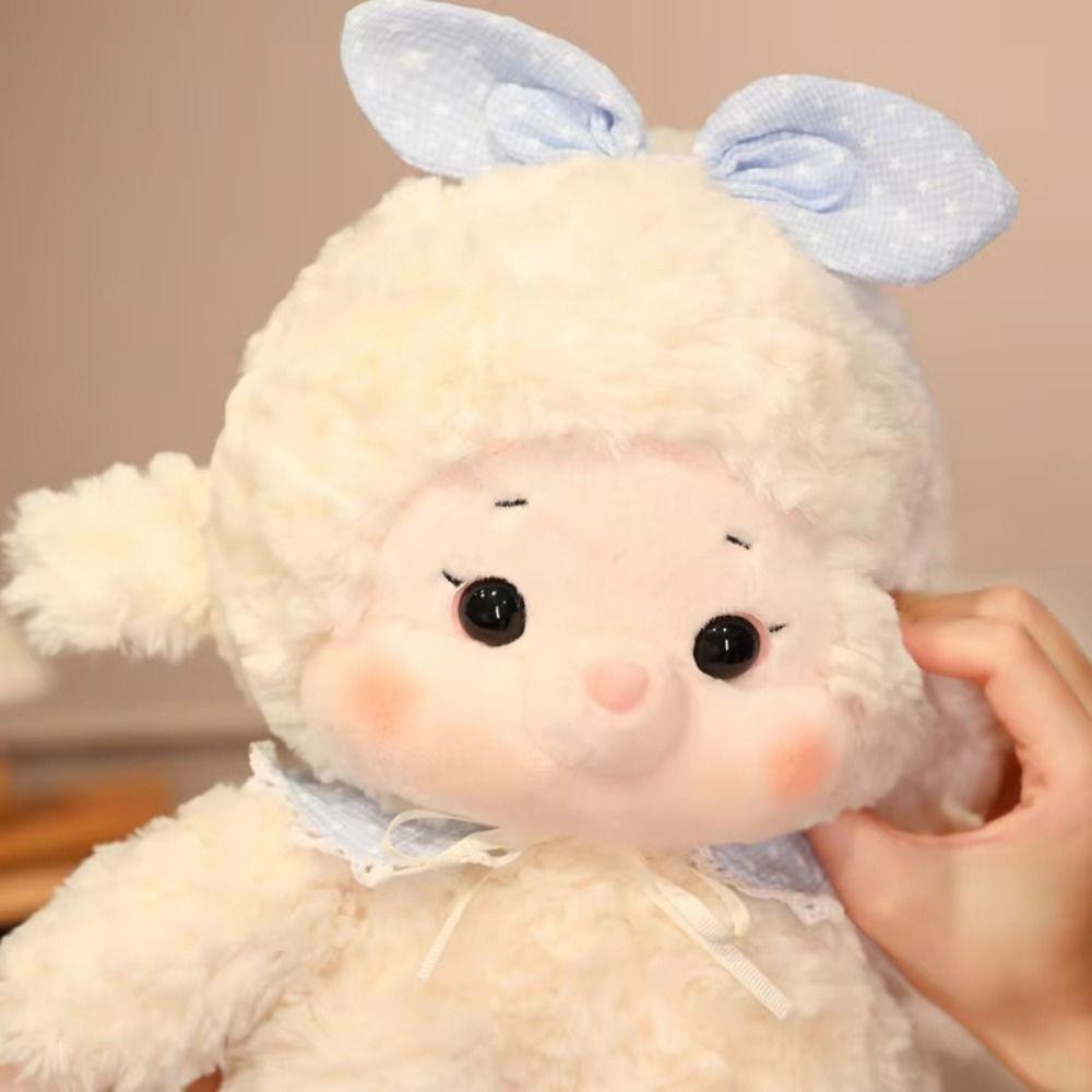 Cartoon Lamb Plush Toy Fluffy Animal Fluffty Doll Creative Sheep Plush Doll  Home Decor