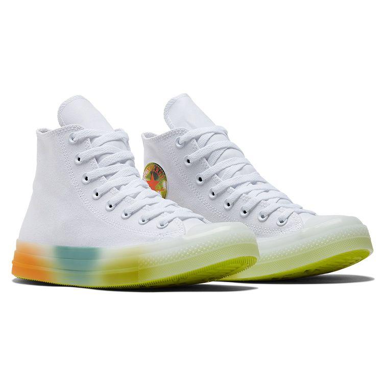Converse Chuck Taylor All Star CX High Spray Paint - White Unisex Sneakers Orange A03462C