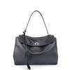Women's Genuine Leather Large Capacity Solid Color Tote Bag 2026 New Fashion Leather Shoulder Bag Casual Ladies Commute Handbag