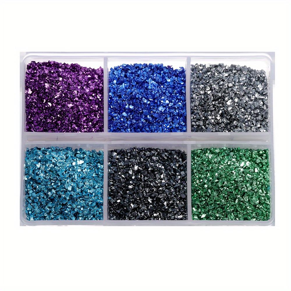 1Box 30g Crushed Glass Stone Resin Filling Colorful Irregular Broken Stone for DIY Epoxy Resin Mold Nail Art Decoration Material