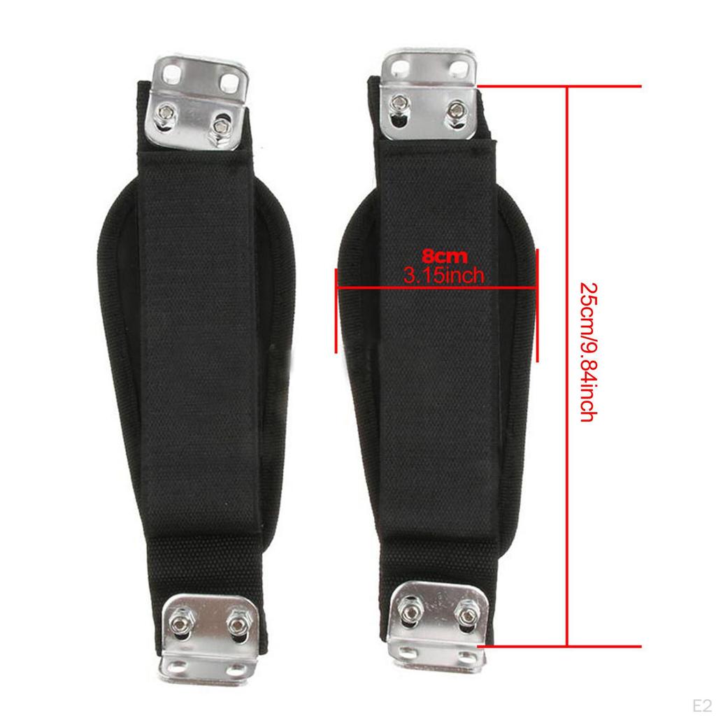 Cinghie per Piedi Skateboard Attacchi, Supporto di Tenuta per Stare in Piedi Longboard Fascia di Fissaggio, Nero