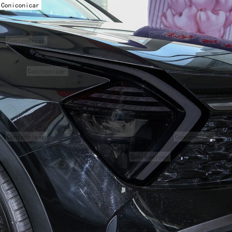Für KIA SPORTAGE 5 NQ5 2022 2023 Auto-Scheinwerfer Schwarze TPU-Schutzfolie Scheinwerfer-Tönung Farbwechsel Zubehör