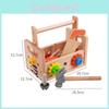 Toolbox Wooden Repair Screw Nut Disassembly Assembly Tool Table Children Toy