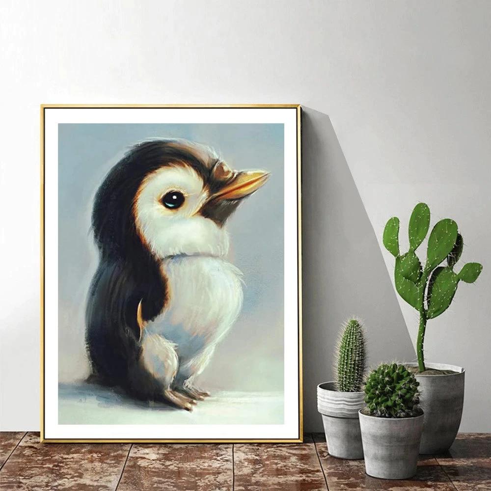 Full Drill Diamond Painting Penguin Diamond Embroidery Cross Stitch Animal Diamond Mosaic Needlework Art Decor For Home
