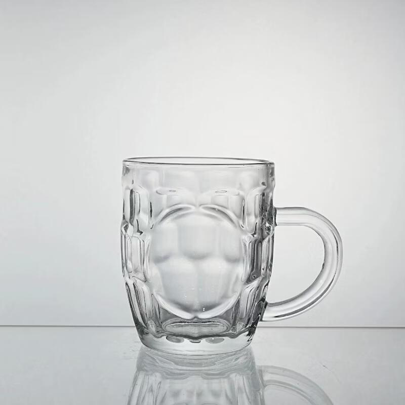 Pineapple Texture Glass Mug with Handle