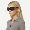 Balenciaga Logo Irregular Shape Sunglasses Women Sunglasses Black BB0070S-30008288-006