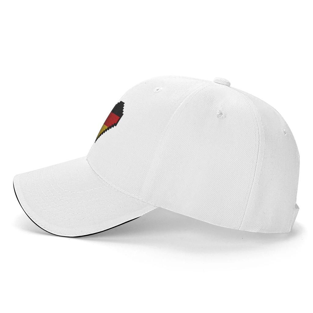 GerUnisexy Deutschland GerUnisex Flag Heart Casual Baseball Cap Camping Trucker Hat Wholesale Couple Women Street Style Snapback Cap