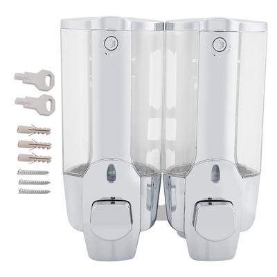 350   700ml  Dispenser di Sapone Schiumogeno e Lozione da Parete (Doppio Uscita 700ml)
