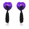 Purple with Black Tassels