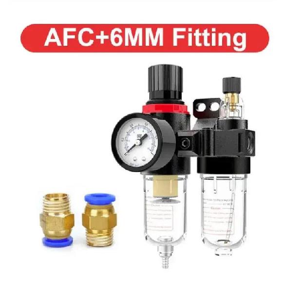 AFC-2000 Oil Water Separator Regulator Trap Filter Airbrush Air Compressor Pressure Reducing 1/4 1pc