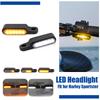 Handlebar LED Turn Signals Blinker Running Light 2pcs Fit For Harley Sportster