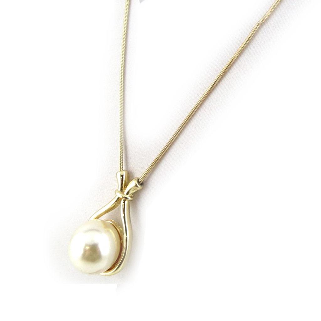 Les Trésors De Lily [N0223] - Halskette „Perla“ aus goldenem Elfenbein