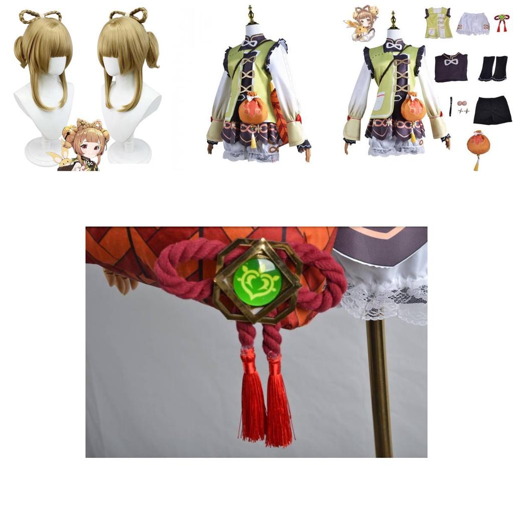 Genshin Impact Yaoyao Cosplay Costume Set Show Female Role Play Game Suit