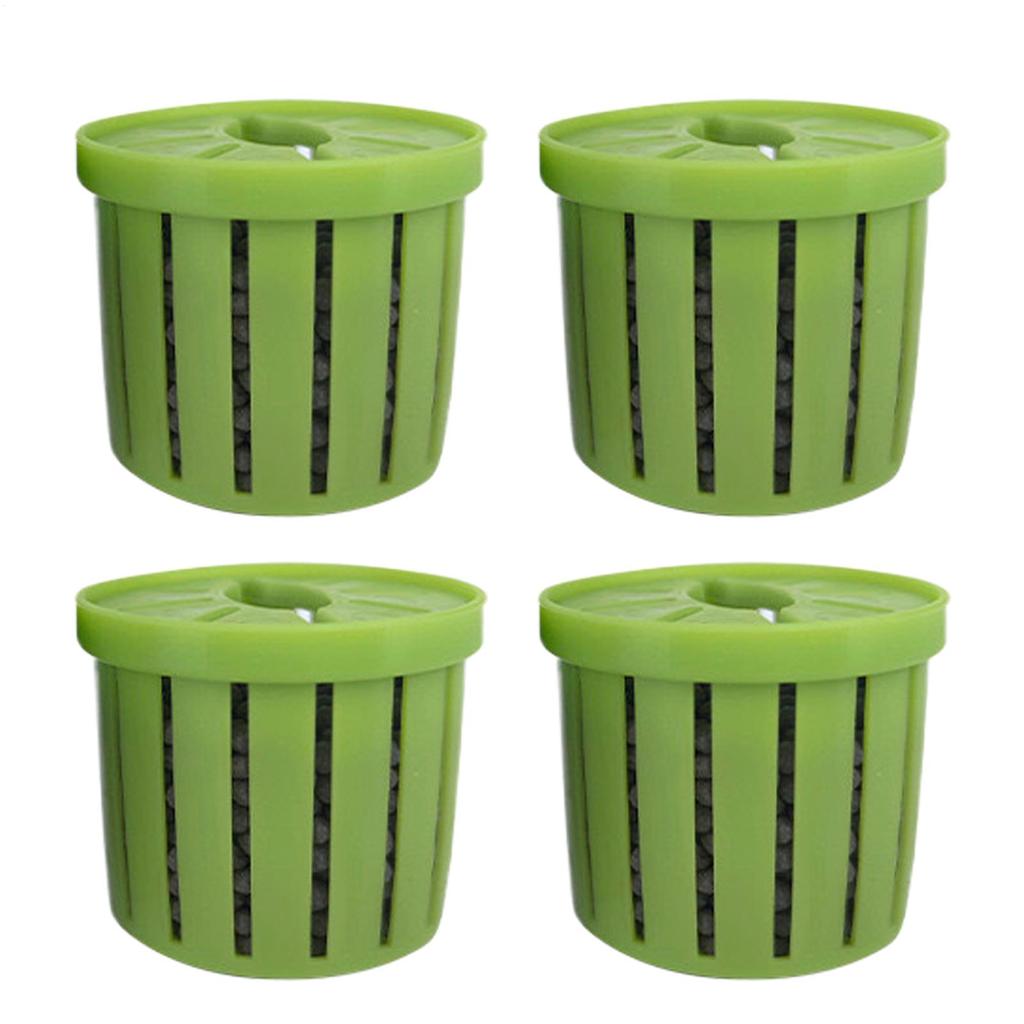 4PCS Fish Tank Hydroponic Planting Basket Potted Plant Holder Water Grass Aquatic Plant Aquarium Accessories