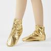 Scarpe Jazz Ballet Alte Scarpe Yoga Scarpe da Ginnastica Pelle PU Oro Argento Stivali da Ballo Donna Interno