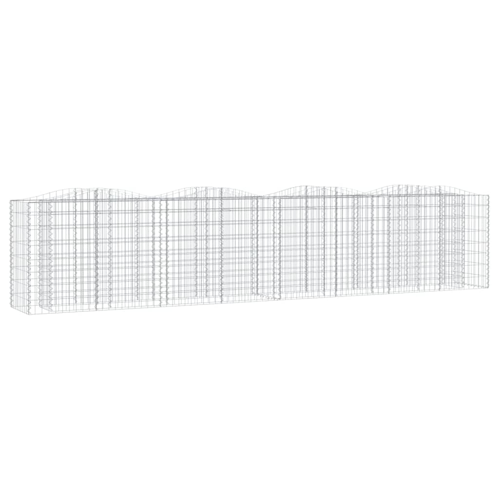 Gabion Raised Bed with Arch 400 X 50 X 100 Cm Galvanized Steel