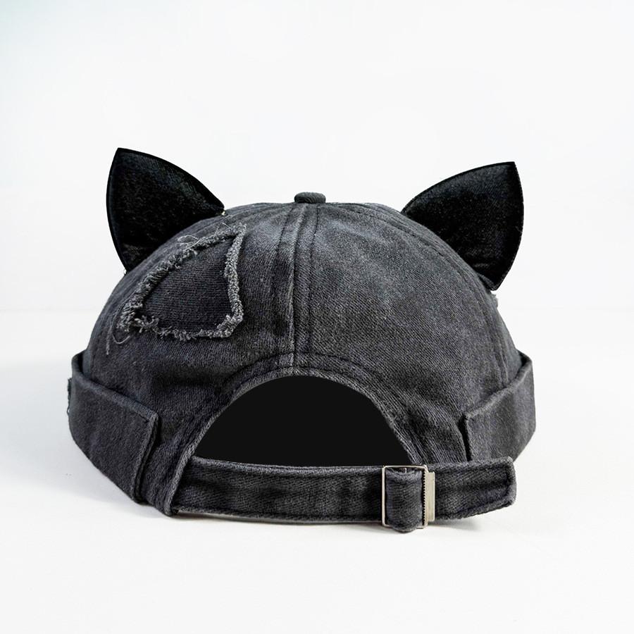 Cat Ear Baseball Hat For Girls With Washable Cotton Summer Sun Protection Adjustable Fit