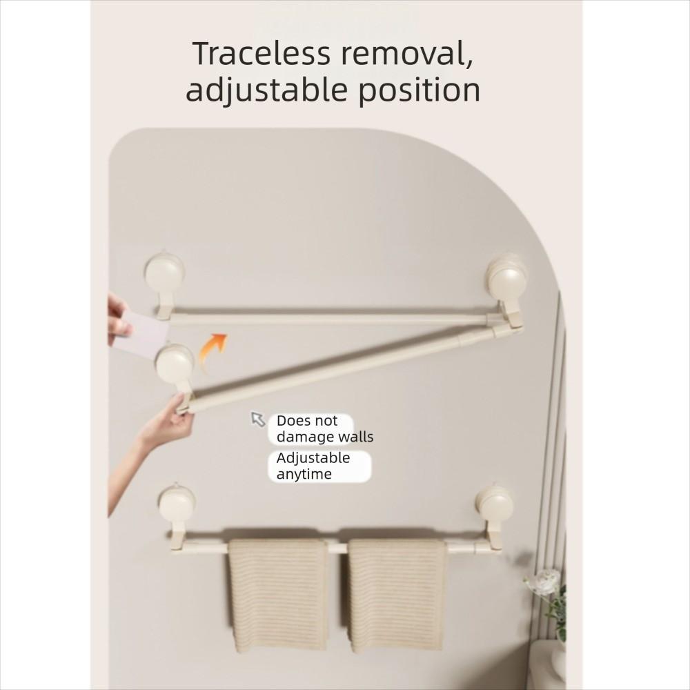 Nail Free Installation Bathroom Towel Rack Wall Mounted Bath Towel Storage Rack  Home