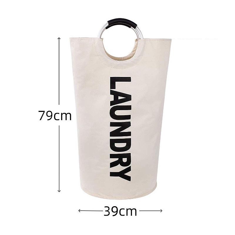 90L Super Duży Kosz na Pranie Tkanina Oxford Wodoodporna Torba na Pranie Kosz na Przechowywanie Brudnych Ubrań Składany Kosz na Pranie Podróżny