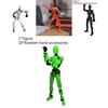 Orange Black Jointed Figure With 4 Weapons 3 Hand Types Develop Visual And Other Skills