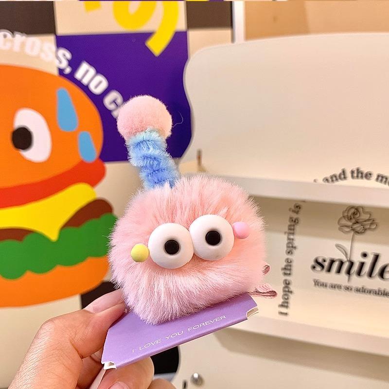 Internet Celebrity New Plush Colorful Cute Little Monster Hair Clip Children s Funny Duckbill Headwear