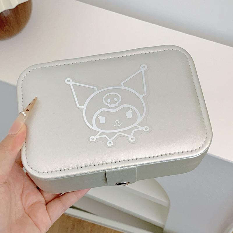Sanrio Charm Pu Jewelry Box With Soft Hardness For Women And Gift Use