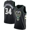 Milwaukee Bucks Giannis Antetokounmpo 34 Basketball Jersey Mens Stitched Team Sport Wear Fall Winter