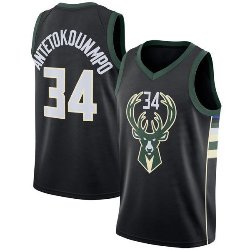 Milwaukee Bucks Giannis Antetokounmpo 34 Basketball Jersey Mens Stitched Team Sport Wear Fall Winter
