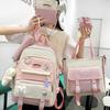 Schoolbags for Girls Elementary School Students Five Piece Backpacks for Middle School Students Junior High School Students Backpacks