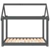 Vidaxl Dog Bed, Grey, 101X70X90 Cm, Solid Pine Wood