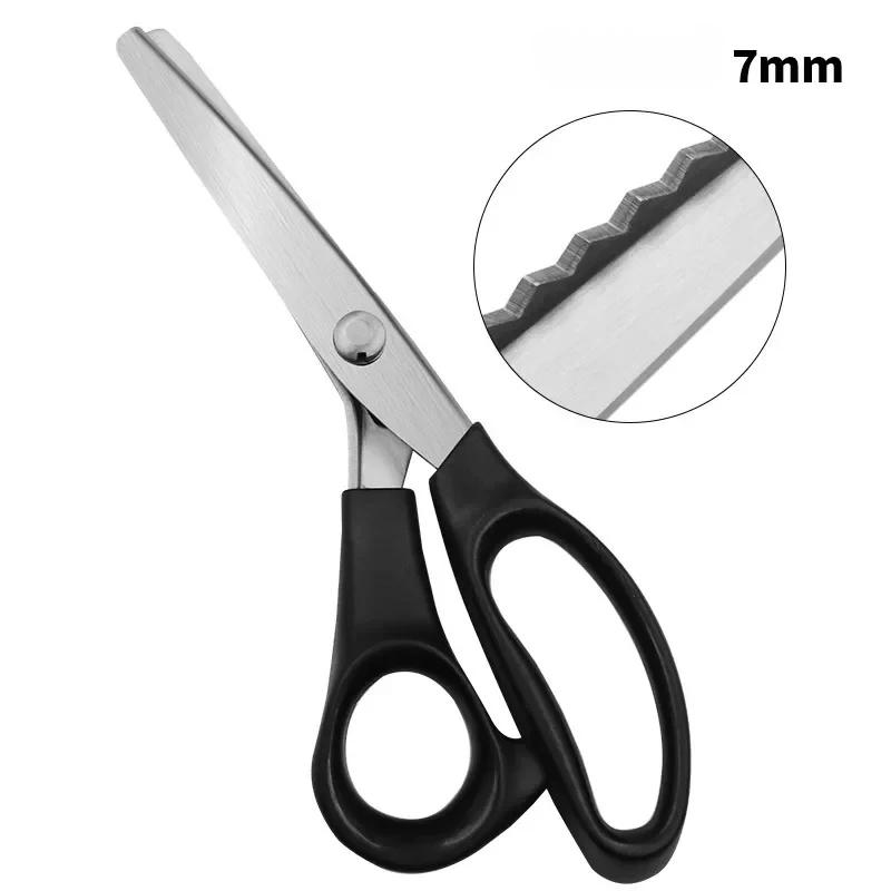 

Ножницы из нержавеющей стали 3/5/7/10/18 мм, треугольные зубцы, кружевные, для ткани, рукоделия, пошива одежды, зигзагообразный рез, портновские ножницы для шитья