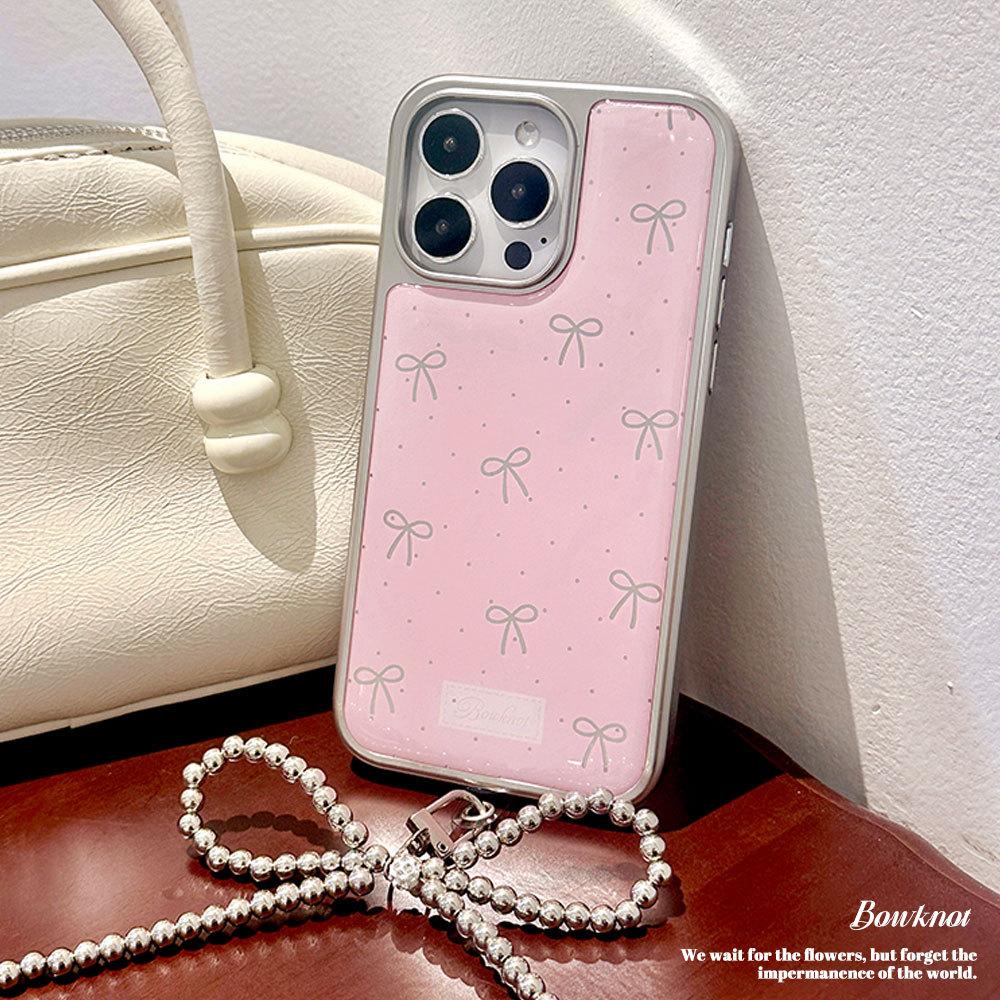 The New Electroplated Resin Is Suitable for IPhone 16 Phone Cases IPhone 15 Protective Cases  14 Bows 13 Bracelets  and 12