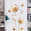 Beautiful Flower Wall Sticker For Living Room Background Decor Self-Adhesive Home Decor