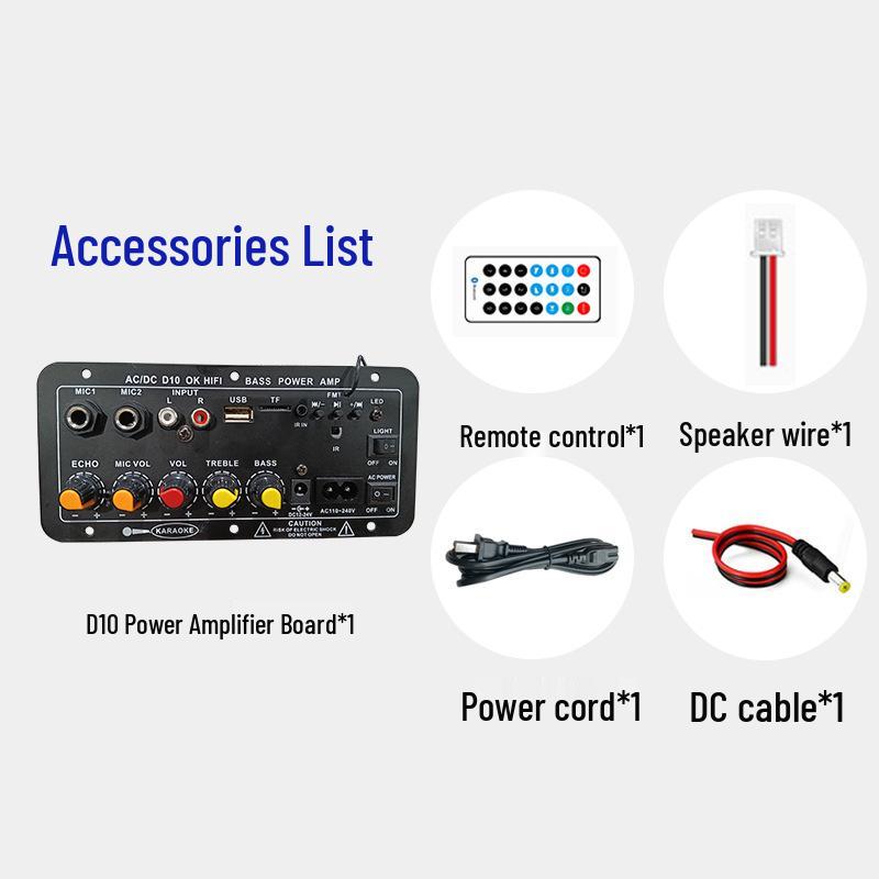 

HiFi Stereo USB Bluetooth Amplifier with Super Bass for Home Karaoke