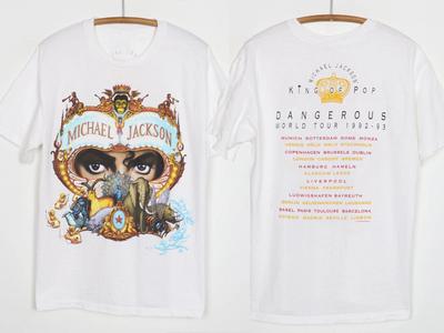 T-shirt Michael Jackson Dangerous World Tour 1992
