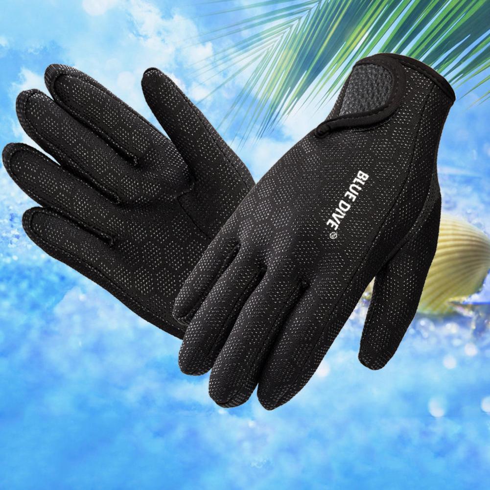 1 Paar rutschfeste, weiche 1,5 mm 3 mm 5 mm Neopren-Schwimmhandschuhe zum Tauchen für Frauen und Männer, Neoprenanzug-Winterhandschuhe