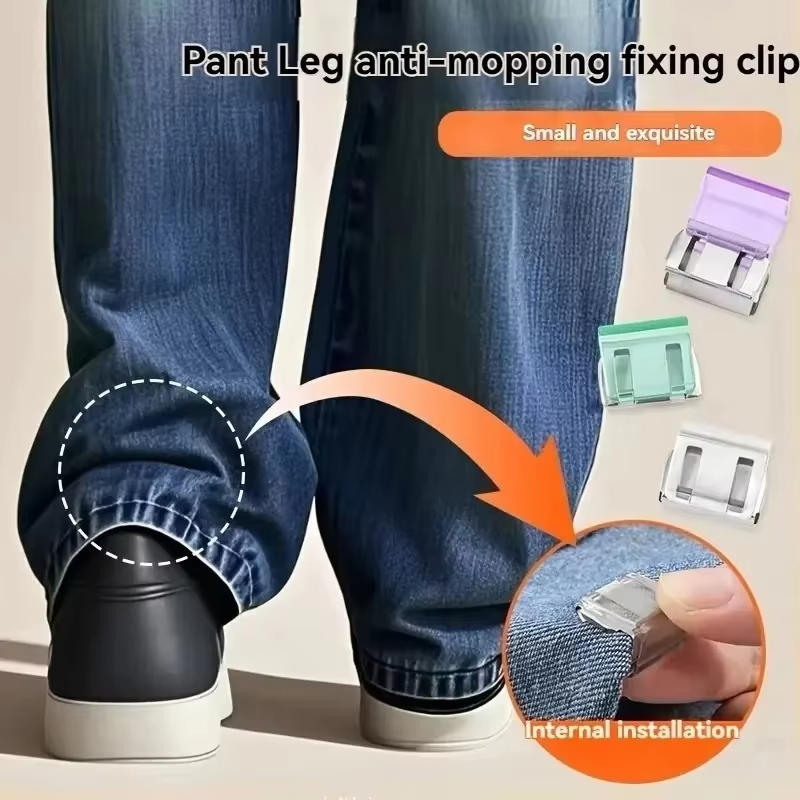 10PCS Clothing Clips Multi Function Pants Clips Leg Straps Clips Holder Clothing Pin for Clothes Long Pants Legs Sleeves