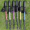 Non-slip Trekking Poles 4 Section Foldable Crutches Walking Stick Luggage/backpacks