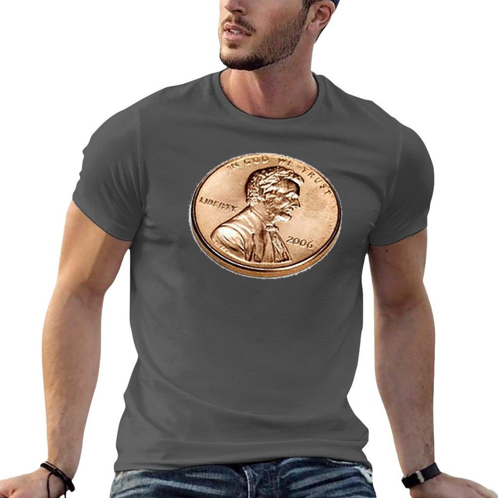 Penny Coin Lincoln Penny One Cent Change In God We Trust Us Mint Abe Lincoln Copper Penny Tshirt