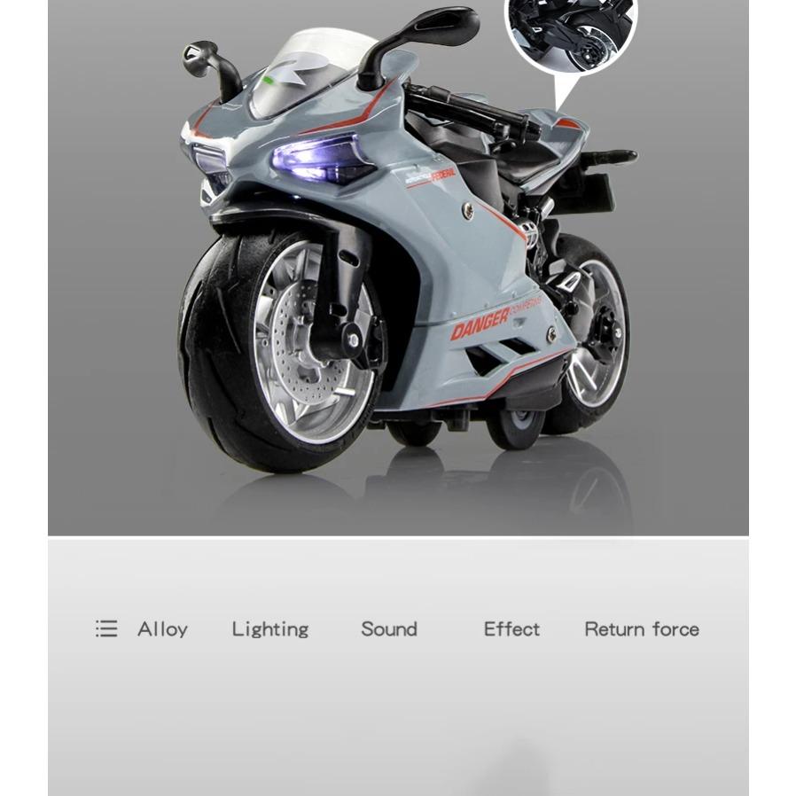 1/12 MV Agusta Diecast Motorradmodell Spielzeug Replikat mit Ton & Licht Jungengeschenk Geburtstagsgeschenk Weihnachtsgeschenk Sammlung Motorrad