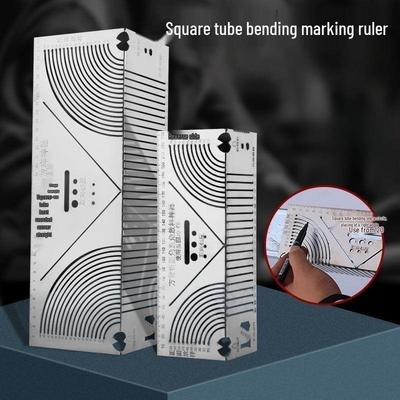 Square Tube Bending Scriber: 90° and 45° Arc Angle Marking Tool