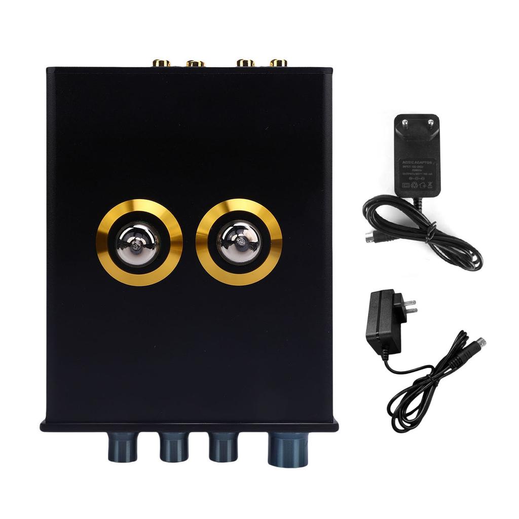 HiFi Tube Preamplifier Bass Treble Adjustment Vacuum Tube Power Amplifier Preamplifier for Home Ster