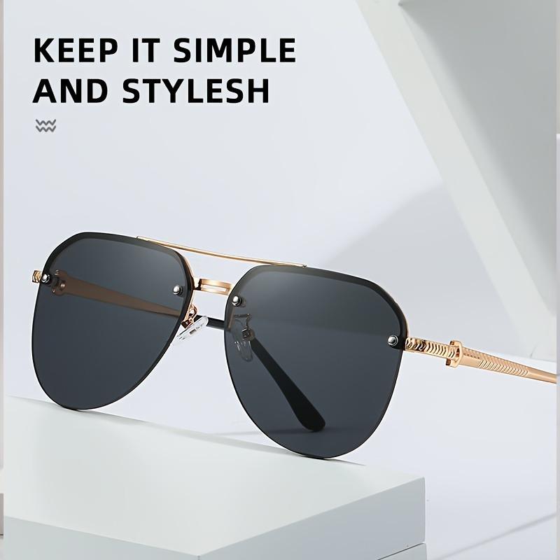 Double Beam Frame Fashion for Women Men Anti Glare Sun Shades for Driving Beach Travel