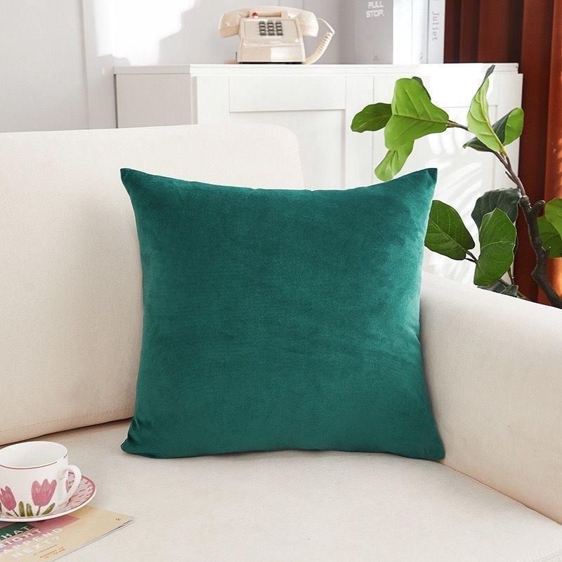 Candy Color Cushion Cover Solid Color Velvet Cushion Cover For Sofa Car Home Decorative Pillow Cover Simple Decoration 50*50cm