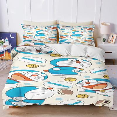 Cartoon Bettbezug Zuhause Blau Bedruckt Kissenbezug Set Schlafzimmer für Erwachsene Kinder Bettdecke Bettwäsche