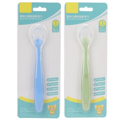 Baby Silicone Spoons Soft Tips Small Baby Feeding Training Trainer Spoon for Infant