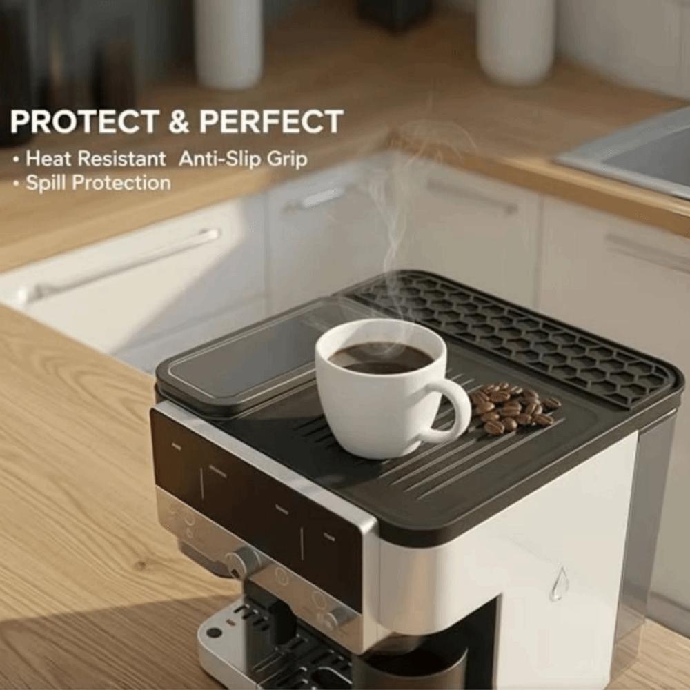 Waterproof Coffee Machine Top Cover Food Grade Silicone Powder Pressing Tool Pad  Coffee Making