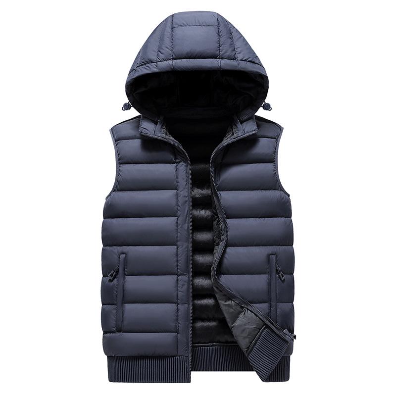Men's Winter Thick Down Cotton Sports Vest Sleeveless Jacket 2025