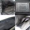 Used COACH Handbag F59354 leather black Butterfly motif