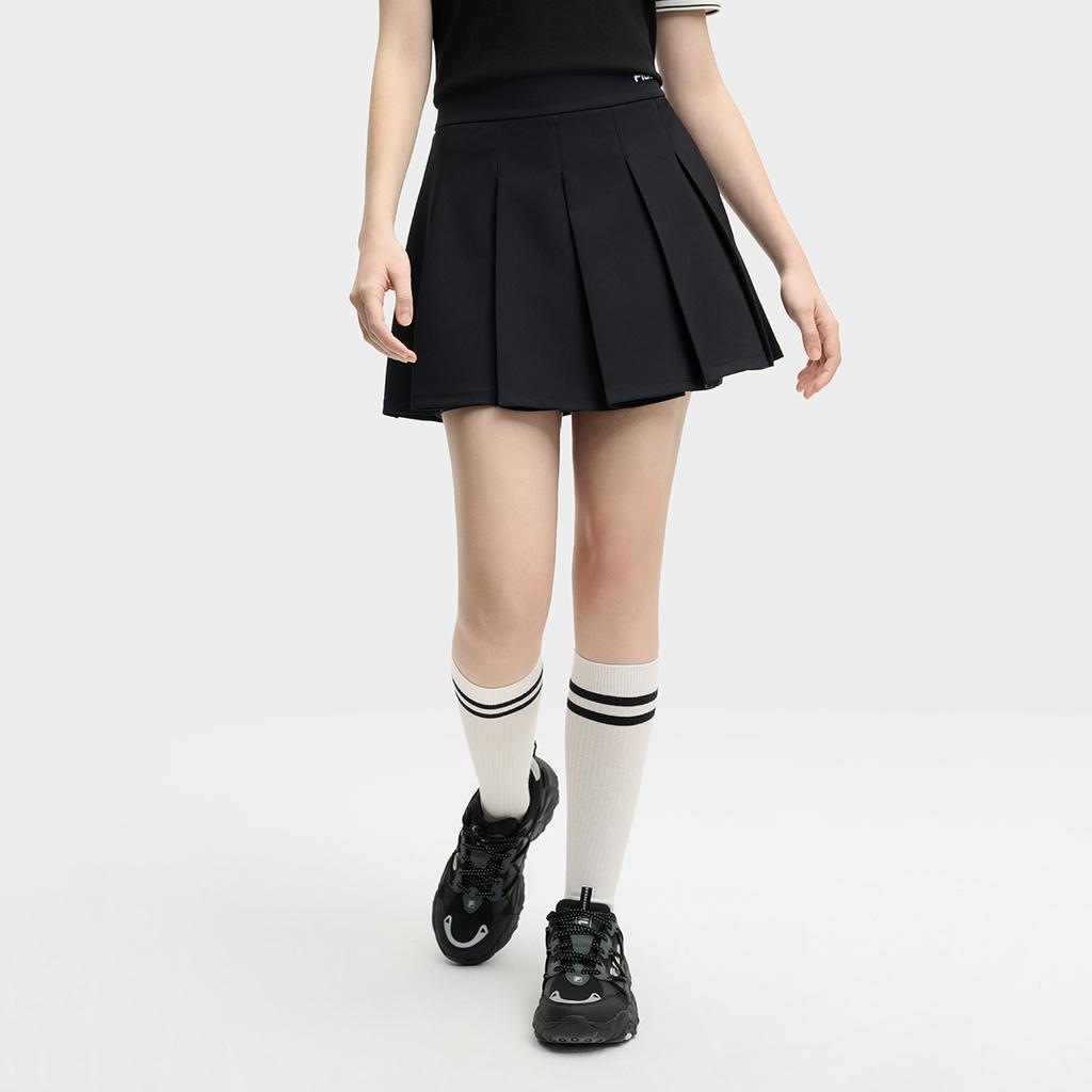 New FILA TENNIS Casual Short Skirts Women's Jet Black BK A51W523301F-BK